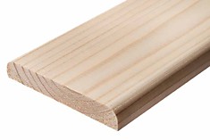 Нащельник полукруглый сращенный сосна 9*40*2500 экстра